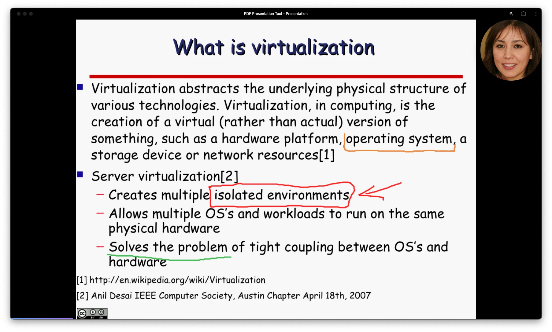 Webcam Bubble Interface